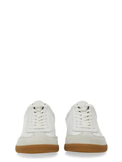 Isabel Marant Low-top Sneaker With Perforated White Leather Upper In Multi