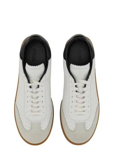 Isabel Marant Low-top Sneaker With Perforated White Leather Upper In Multi