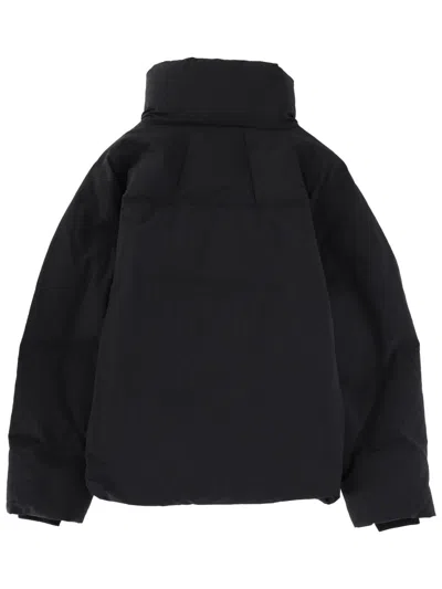 Laminar Down Jacket With Metallic Lining In Black
