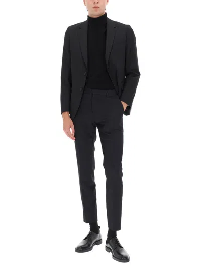 Hugo Boss Boss Black Wool-blend Jacket In Black