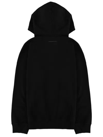 Mm6 Maison Margiela Relaxed Fit Crew Neck Sweatshirt With Ribbed Detailing In Multi