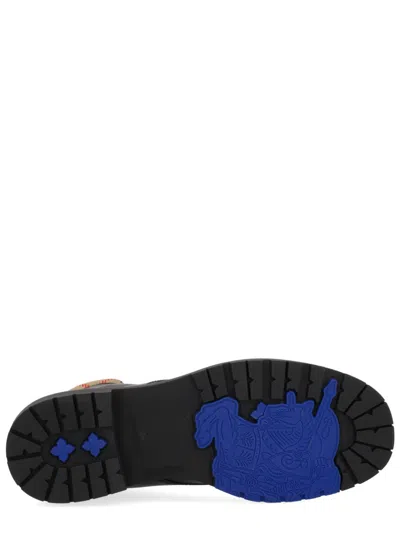 Burberry Brown Leather Amphibian Rogue In Animal Print