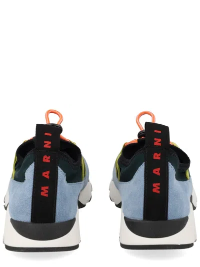 Marni Sneakers Contrasting Sole Low Top Pull Tab In Multi