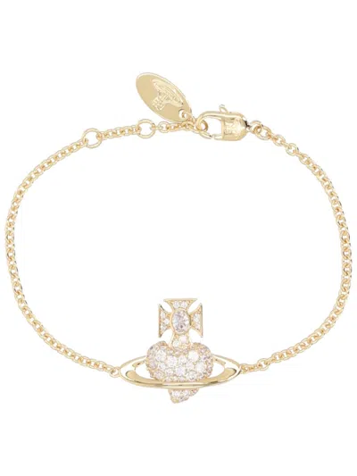 Vivienne Westwood Elegant Brass Bracelet In Gold