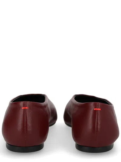 Aeyde Womens Wine Betty Pointed-toe Leather Ballet Flats