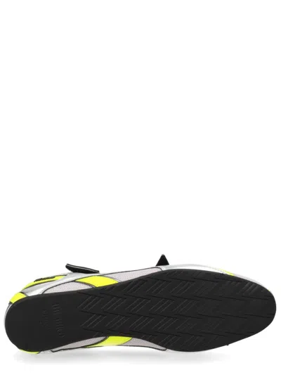 Attico Floor 01 Multicolor Ballet Shoes With Logo On The Side And Cut-out Design In Fabric Woman