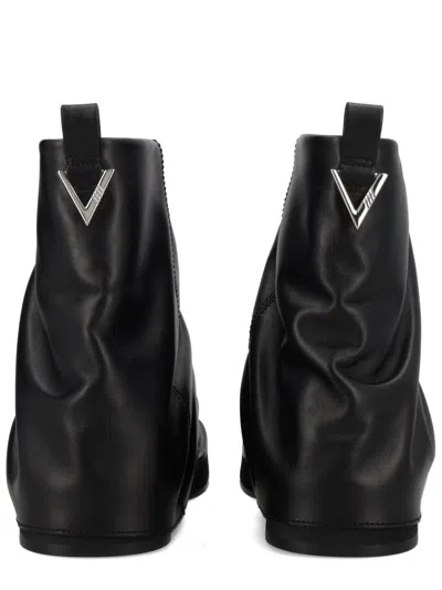 Attico Combat Mini Robin Black Leather Boot