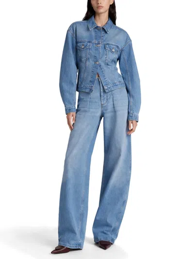 Jacquemus Light Blue Denim Jacket In Multi