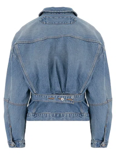 Jacquemus Light Blue Denim Jacket In Multi