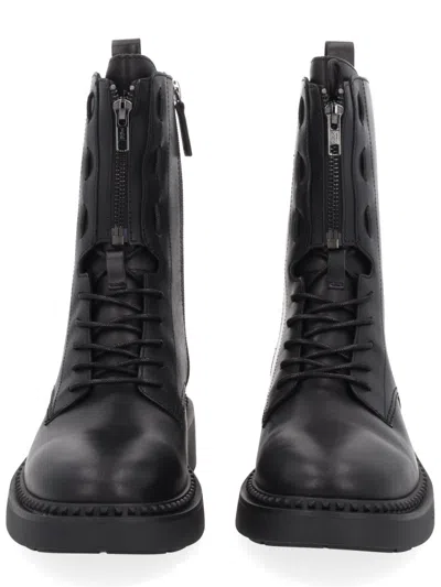 Ash Lace-up Boot In Black
