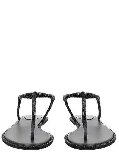 René Caovilla Rene Caovilla Elegant Flats For The Modern Woman In Black