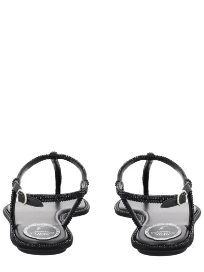 René Caovilla Rene Caovilla Elegant Flats For The Modern Woman In Black