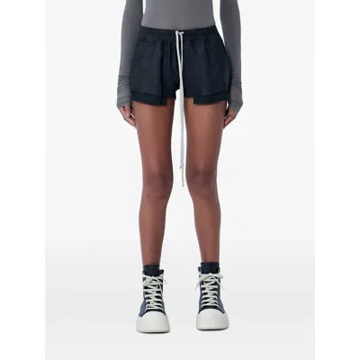 Rick Owens Elasticated Drawstring Shorts In Black