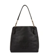 Tory Burch 'harper' Leather Tote In Black/gold