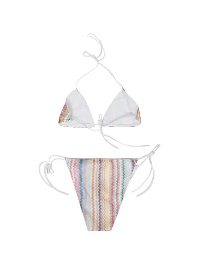 Missoni Zig-zag-pattern Bikini In Multi