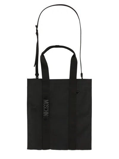 Moschino Rectangular Tote Bag Top Handles
