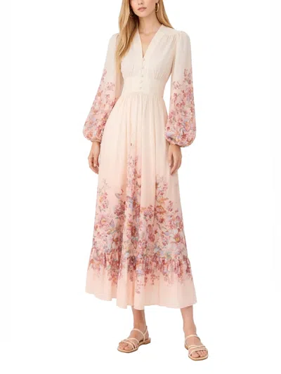 Zimmermann Awaken Plunge Maxi Dress With Separate Slip Clothing In Multi