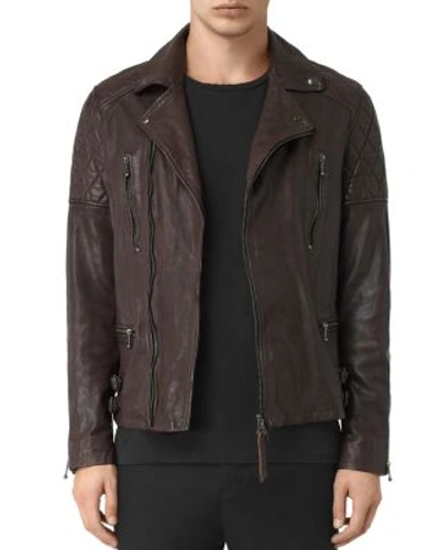 ALLSAINTS Yuku Biker Jacket 2357726OXBLOOD