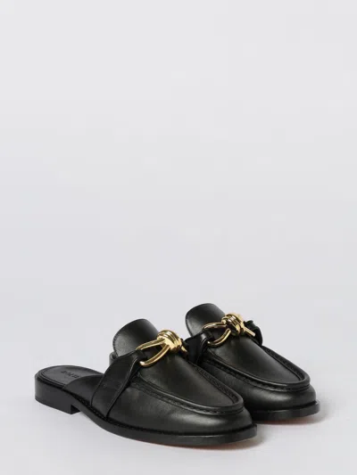 Bottega Veneta Astaire Knot Leather Loafer Mules In Black