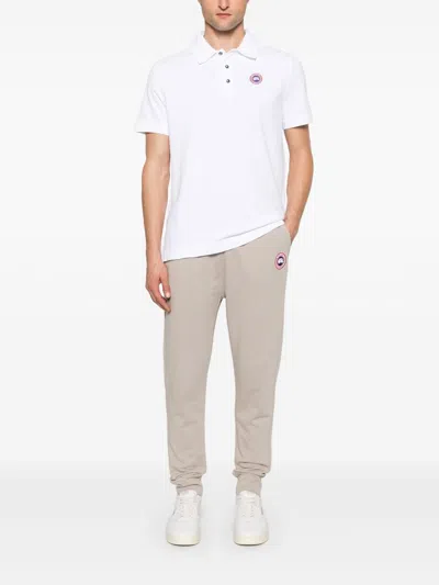 Canada Goose Men Beckley Polo Shirt In Structured Cotton In Yellow