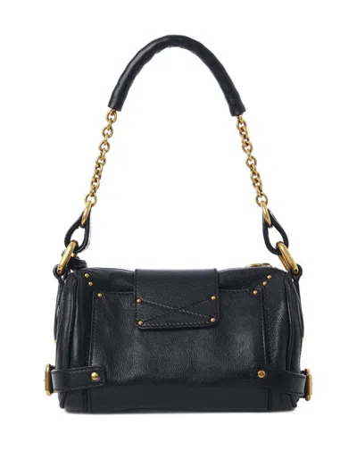 Chloé Chloe Women Black Leather Small Paddington Shoulder Bag In Multi