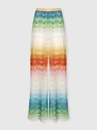 Missoni Cover-up Trousers In Shaded Lame Viscose In Multi