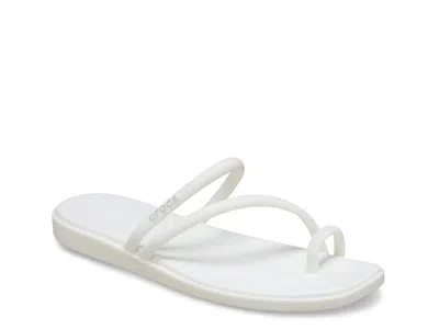 Crocs Miami Toe Loop Sandal In White