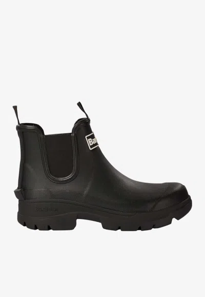 Barbour Halton Womens Chelsea Wellies In Black