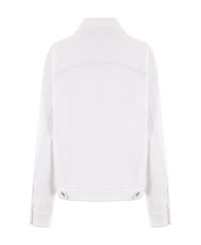 Brunello Cucinelli Buttoned Denim Jacket In White
