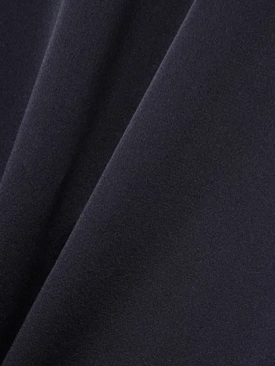 Stella Mccartney Asymmetric Draped Satin Gown In Black