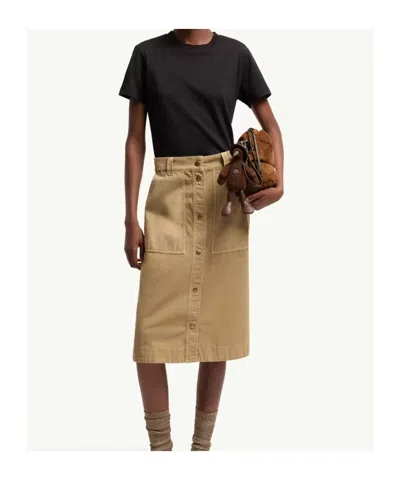 Moncler Cotton Ribbed Crewneck Short-sleeve T-shirt In Black