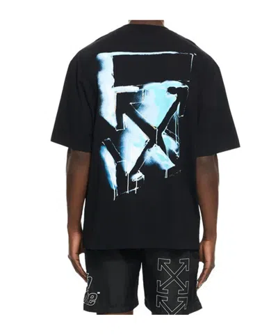 Off-white Men Black 3d Arrow Spray T-shirt, S Luxury T-shirts For Men Darveys