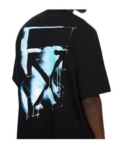 Off-white Men Black 3d Arrow Spray T-shirt, S Luxury T-shirts For Men Darveys