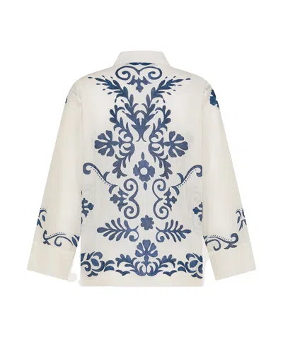 Seventy Patterned Buttoned Shirt In White