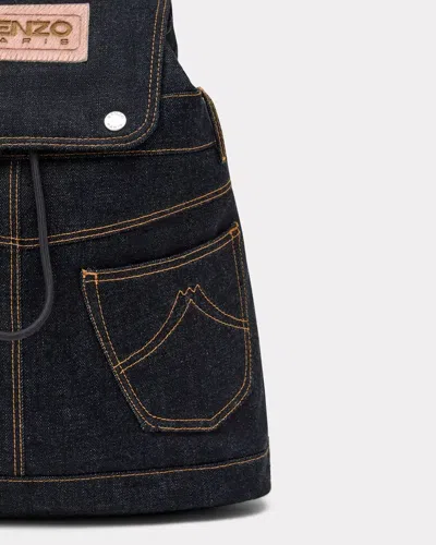 Kenzo Mini Five Pockets Backpack In Blue