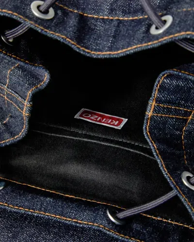 Kenzo Mini Five Pockets Backpack In Blue