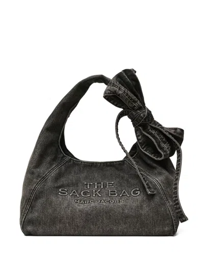 Marc Jacobs Black Bow Large Sack Bag In Black