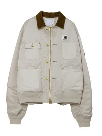 Sacai Coat Men Color White