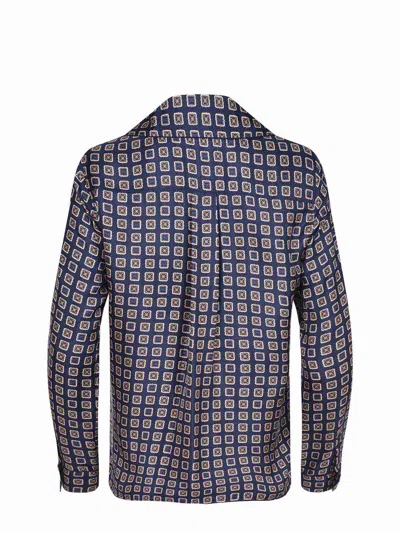 Max Mara Maxmara Mxmdisco Semi Fitted Printed Silk Shirt In Black