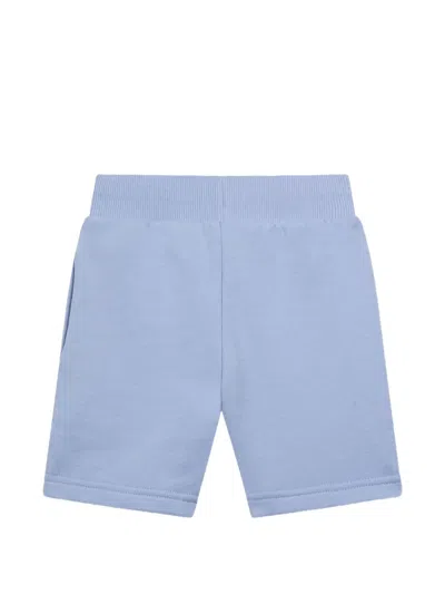 Guess Drawstring Graphic Shorts In Blue