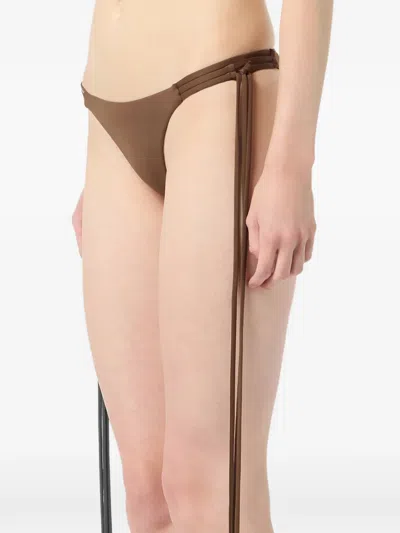 Blumarine Tie Bikini Bottoms In Multi