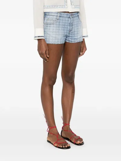 Ermanno Scervino Patterned Shorts In Blue