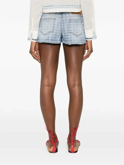 Ermanno Scervino Patterned Shorts In Blue
