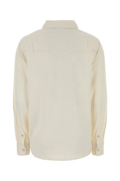 Levi's Ivory Lyocell Blend Iconic Western Shirt In Neutral