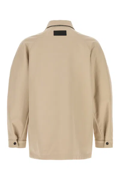 Givenchy Canvas Jacket Collared Design Back Yoke In Pattern