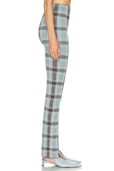 Acne Studios Plaid Pattern Casual Pants In Blue