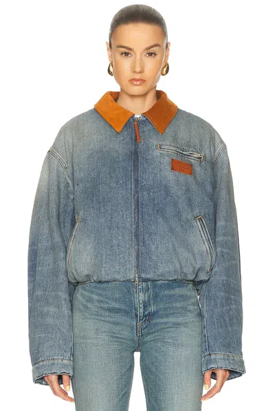 Acne Studios Okra Jacket In Blue