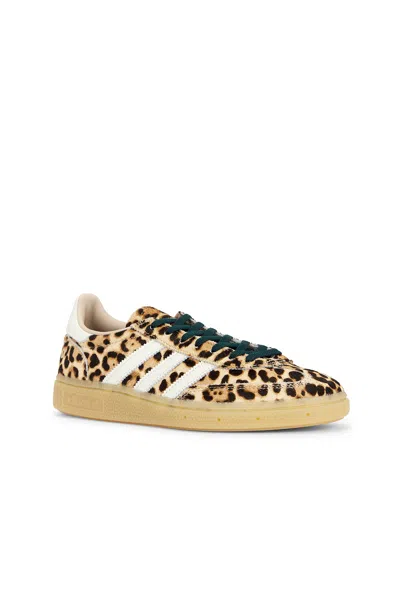 Adidas Originals Handball Spezial Leopard-print Leather Sneakers In Animal Print