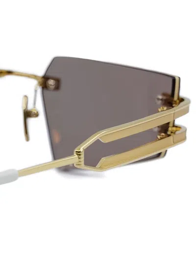 Balmain Logo-detail Sunglasses In Pattern