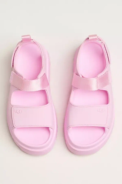 Ugg Sandals Open Toe Platform Sole Pull Tab In Pink